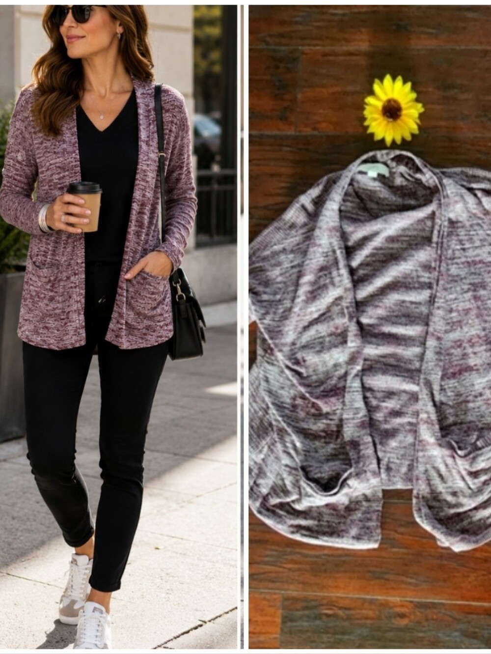 LOFT PURPLE OPEN CARDIGAN 💜